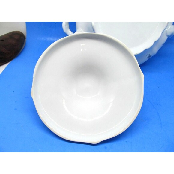 Johann Haviland Blue Garland Fine China Covered Handled Vegetable Serving Bowl - Picture 9 of 12